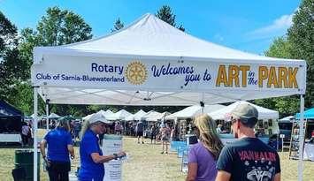 Art in the Park. September 2022. (Photo by Rotary Club of Sarnia-Bluewaterland)