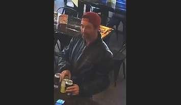 Lambton OPP search for theft suspect. July 2025. (Photo courtesy of Lambton OPP)