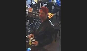 Lambton OPP search for theft suspect. July 2025. (Photo courtesy of Lambton OPP)
