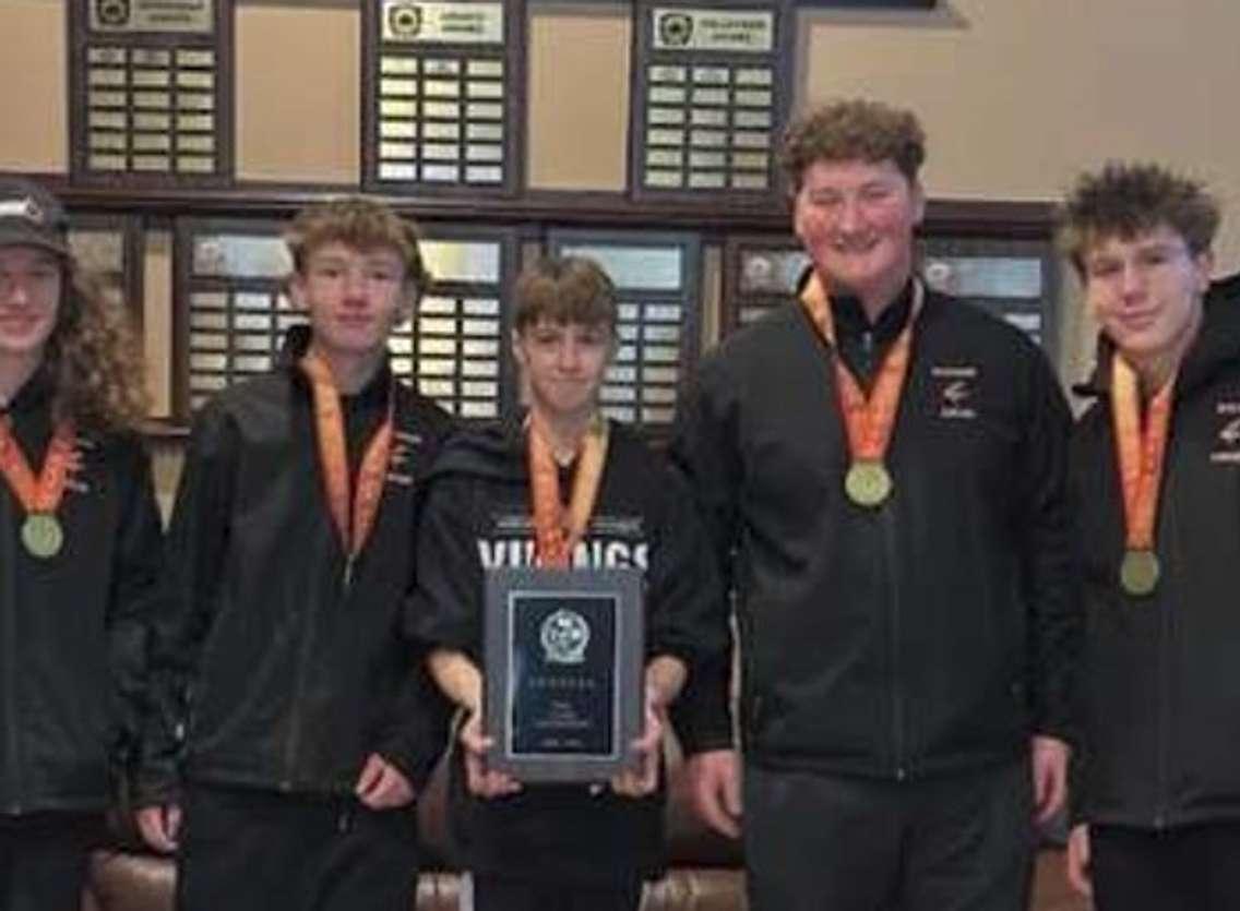 The Northern Vikings Senior Boys' Curling Team (Photo courtesy of Northern Collegiate)