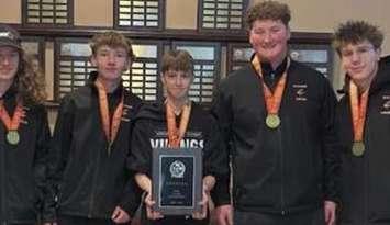 The Northern Vikings Senior Boys' Curling Team (Photo courtesy of Northern Collegiate)