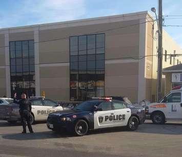 Two-vehicle crash at the Waterworks-London Line. February 13, 2015 (Sarnia Police Photo)