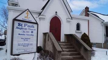 St. Paul's Anglican Church on Michigan Ave. in Point Edward. (BlackburnNews.com File Photo by Briana Carnegie)