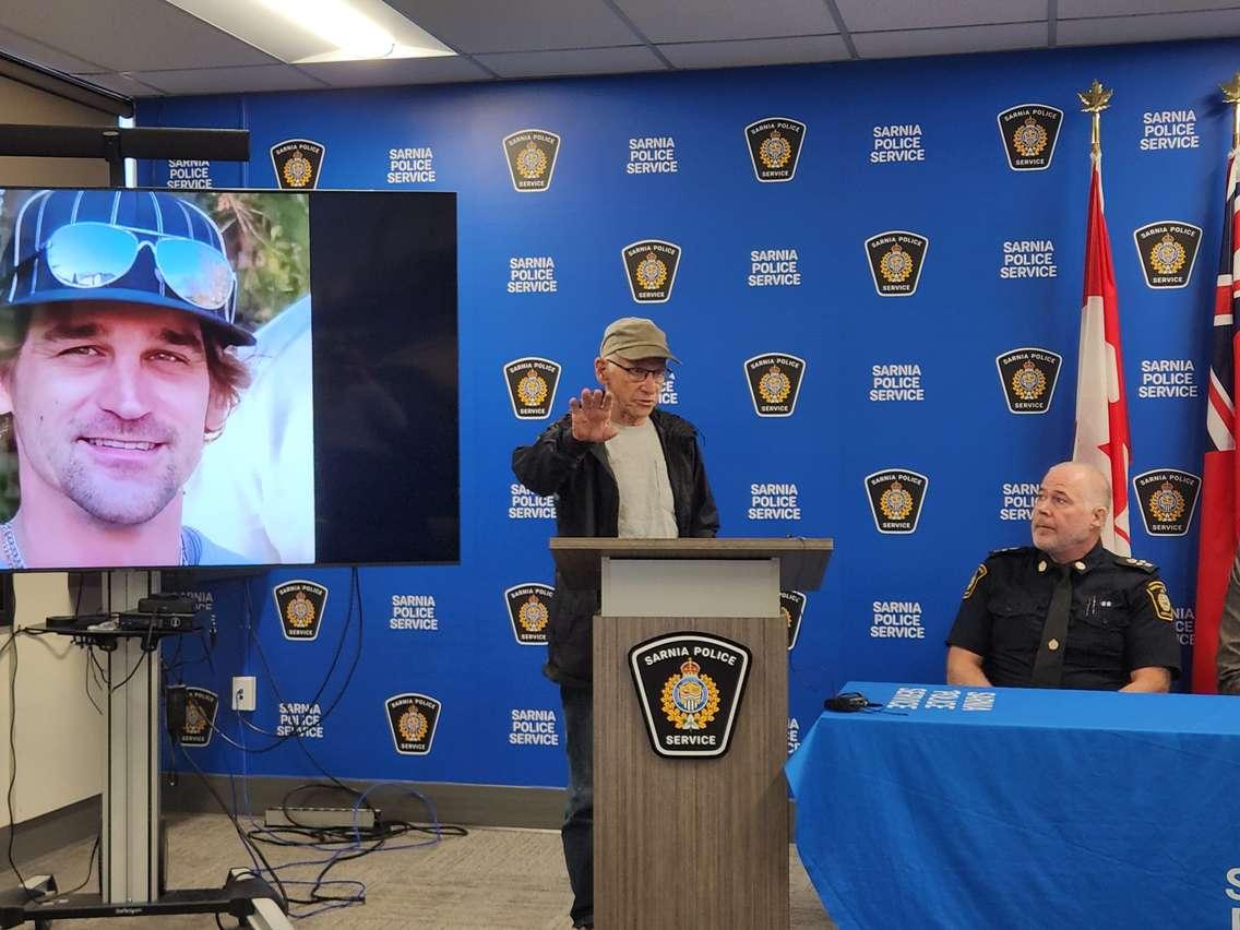 Glenn Ogilvie at SPS news conference September 9, 2024. Blackburn Media photo by Josh Boyce. 