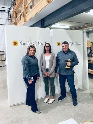 Pic - Amy Cunningham (Training Coordinator and Dow sponsor for the project), Tracy Johnson (Administrative Assistant, Dow) , Jerry Bernardo (Maintenance Group Leader, Dow). Submitted photo.