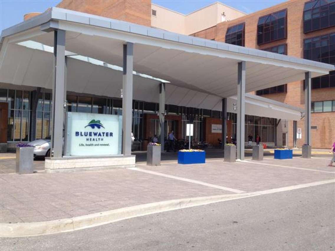 Bluewater Health entrance in Sarnia (BlackburnNews.com file photo)