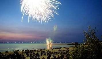Grand Bend Fireworks. Photo submitted by Canada Day Celebration Committee.