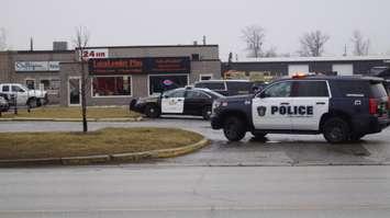 Robbery on Confederation St. Feb 7, 2017. (BlackburnNews photo by Melanie Irwin)