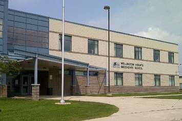 Wellington Heights Secondary School in Mount Forest. (BlackburnNews.com stock photo by Ryan Drury)