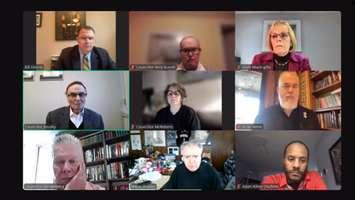Sarnia mayor Mike Bradley says he will be enforcing a zero tolerance approach when it comes to behaviour during meetings. Image captured from Sarnia council's virtual meeting on December 16, 2024.