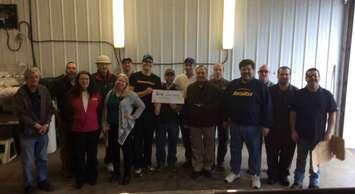 Group of 15 Sarnia-Lambton lottery winners May 2, 2017 (Submitted photo)