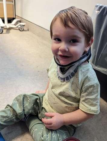 Waylon Saunders. February 2023. (Photo courtesy of Gillian Burnett via Facebook)