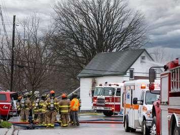 House fire in Forest. May 3, 2022 Photo courtesy of George Rosema.