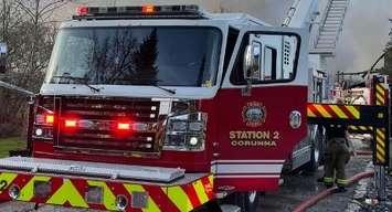 St. Clair Township fire truck (Photo courtesy of St. Clair Township Fire Dept.)