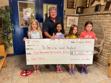Donation to the Inn of the Good Shepherd. (Photo courtesy of Parveen Duggal)
