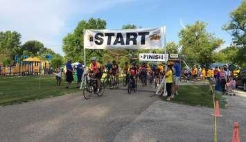 Photo from the 30th Annual Huron House Boys' Home Run, Walk, Skate and Bike (blackburnnews.com file photo)