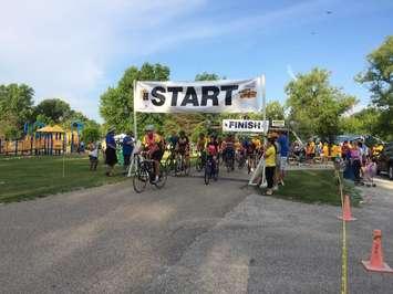 Photo from the 30th Annual Huron House Boys' Home Run, Walk, Skate and Bike (blackburnnews.com file photo)