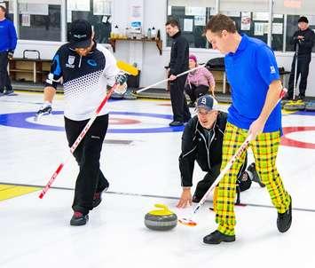 Curlers taking part in the 48th Sarnia Oil Chemical Bonspiel from Sarnia Golf & Curling Club. February 2023. (Submitted Photo)