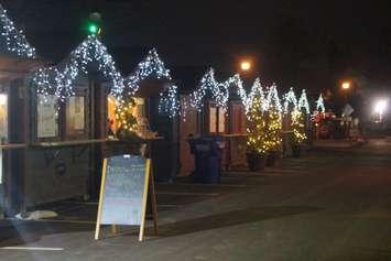 Vending booths at Bright Lights Windsor, Jackson Park, January 7, 2020. Photo by Mark Brown/Blackburn News.