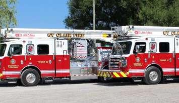 St. Clair Township Fire Trucks (Photo courtesy of St. Clair Township Fire Department on Facebook)