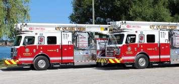 St. Clair Township Fire Trucks (Photo courtesy of St. Clair Township Fire Department on Facebook)