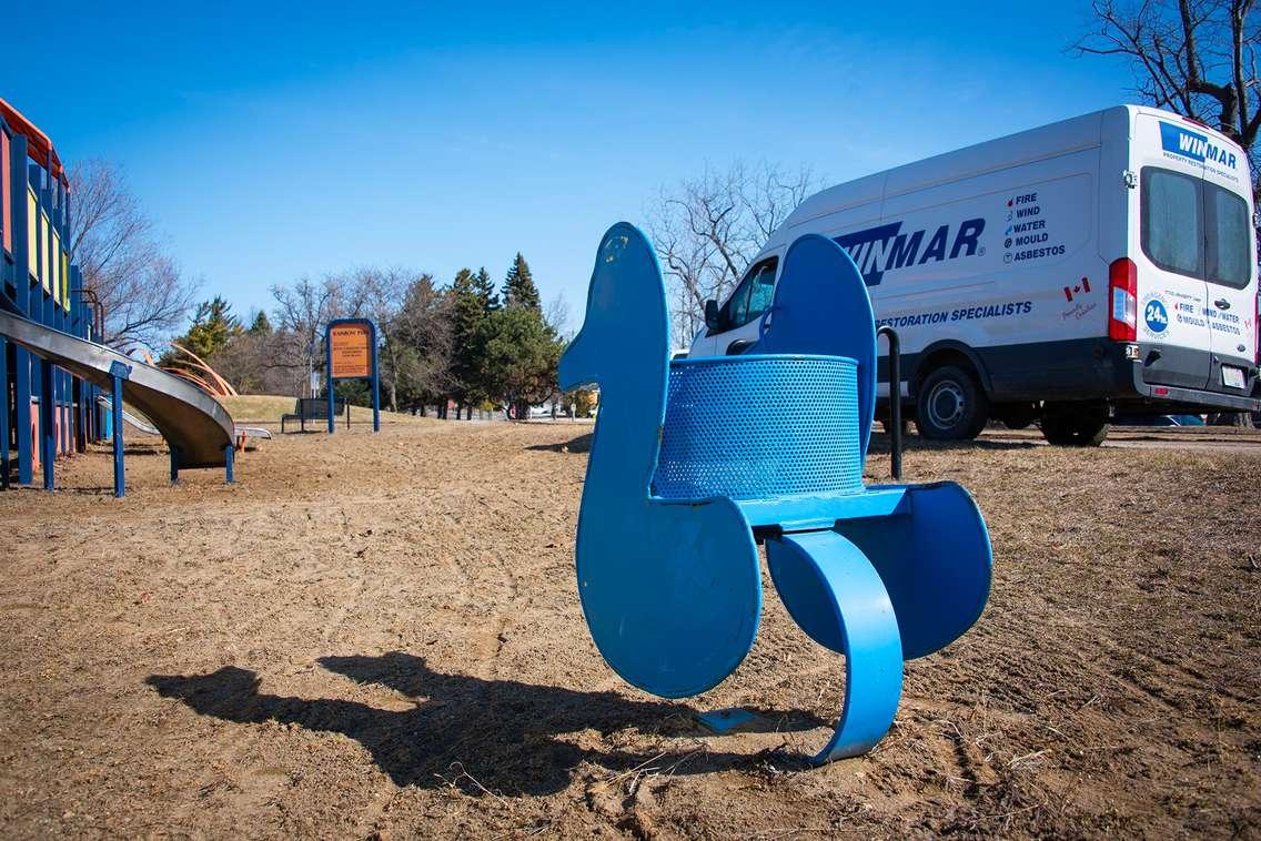 Clean up at Sarnia's Rainbow Park - March 13/25 (Photo courtesy of City of Sarnia)