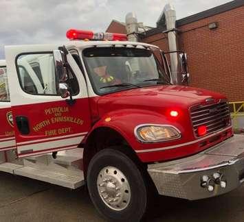 Petrolia Fire truck. February 2019. (Photo by Petrolia Fire)