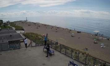 Grand Bend Beach June 25, 2020 Image courtesy of Grand Bend Pier Beach Cam.