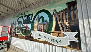 The second mural in downtown Petrolia (Photo by: Town of Petrolia)