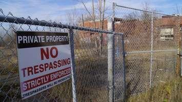 Former Holmes Foundry site Nov. 29, 2016 (BlackburnNews.com photo by Melanie Irwin)