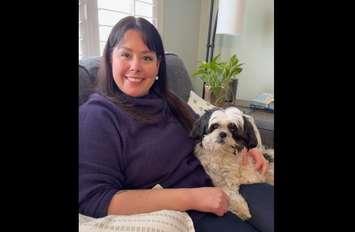 Meghan Gendron with Gilly. (Photo courtesy of Gendron via Facebook)