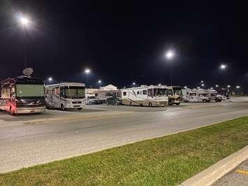 Travellers wait for U.S. border to reopen in Sarnia (Photo by Melanie Irwin)