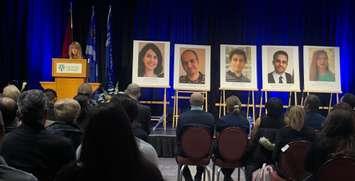 A memorial service to mark the lives of five members of the University of Windsor community who lost their lives on Ukrainian Flight PS752, January 10, 2020. (Photo by Maureen Revait) 