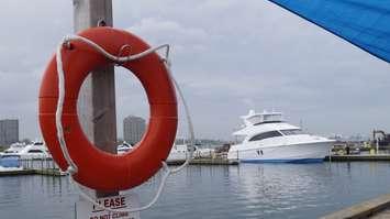 Life ring at Andrew S. Brandt Marina at Sarnia Bay. File photo by Melanie Irwin.