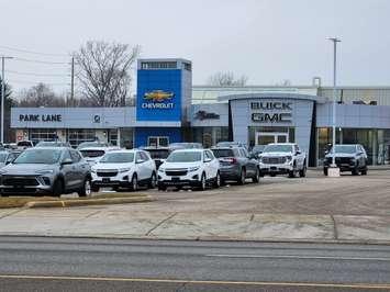 Park Lane Chevrolet Cadillac Buick GMC. February 1, 2024. (Photo by Josh Boyce)