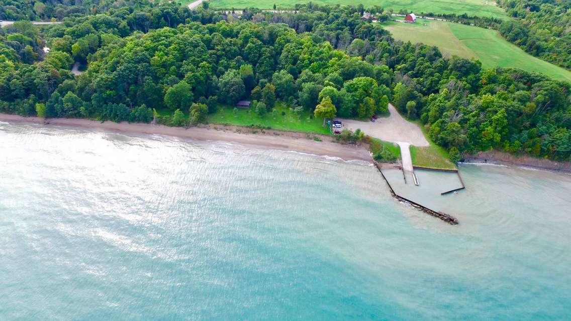 Aerial photo of Highland Glen Conservation Area. Image provided to Sarnia News Today by the St. Clair Region Conservation Authority.