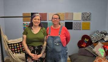 Beyond Boundaries Sarnia-Lambton Co-founders Rie Saraiva and Melanie (Mel) Rogers-Cooper inside the sensory room. March 2025. (submitted photo) 