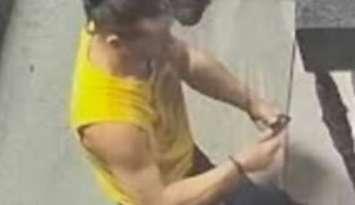 Suspect wanted for a commercial break and enter on May 17, 2025 (Photo by: Sarnia police)
