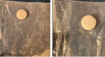 N-Pyrrolidino protonitazene (Photo courtesy of Sarnia Police Service)