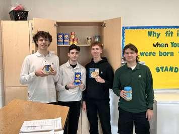 The 'Patty's Pantry' crew - Carter Lambert, Jaxon Hudie, Coady Davies, and Xzavier Toogood (Photo courtesy of Jaxon Hudie)