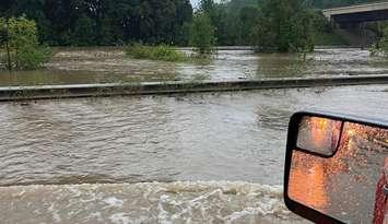 Flooding in Warwick Township. August 23, 2023. Photo courtesy of Township of Warwick Fire & Rescue Department via Facebook. 