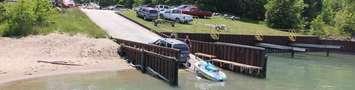 Highland Glen Boat Launch along Lake Huron. (Photo by St. Clair Region Conservation Authority)