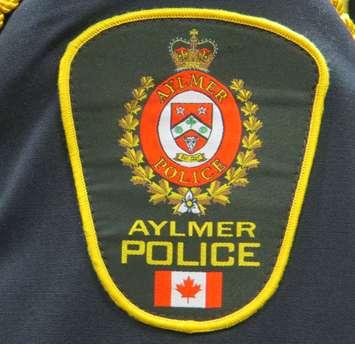 Aylmer Police logo (photo by Tamara Thornton, Blackburn Media)