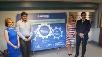 $11.8-million funding commitment announced to update Lambton College infrastructure. September 23, 2016 BlackburnNews.com photo by Leeya Morrow