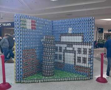 2025 CANstruction build by CF Industries. Photo courtesy of the Inn of the Good Shepherd. 
