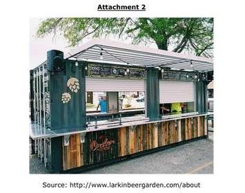 Outdoor Beer Garden Photo courtesy of Sarnia Council  February 27, 2017 agenda. 
