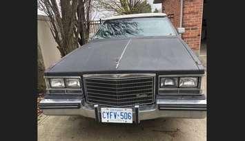 A 1984 Cadillac Seville reported stolen at Ipperwash Beach. Image courtesy of Lambton OPP.
