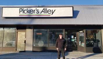 Mark Dixon in front of his store, Picker’s Alley. January 21, 2025. (submitted photo)