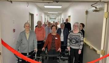 Fairwinds Lodge residents were welcomed into the north wing on Friday, November 22, for the first time since fire swept through the building in January, 2023. Image courtesy of General Manager Tina Mel.