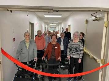 Fairwinds Lodge residents were welcomed into the north wing on Friday, November 22, for the first time since fire swept through the building in January, 2023. Image courtesy of General Manager Tina Mel.